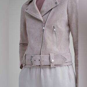 Club Monaco Moto Suede Jacket